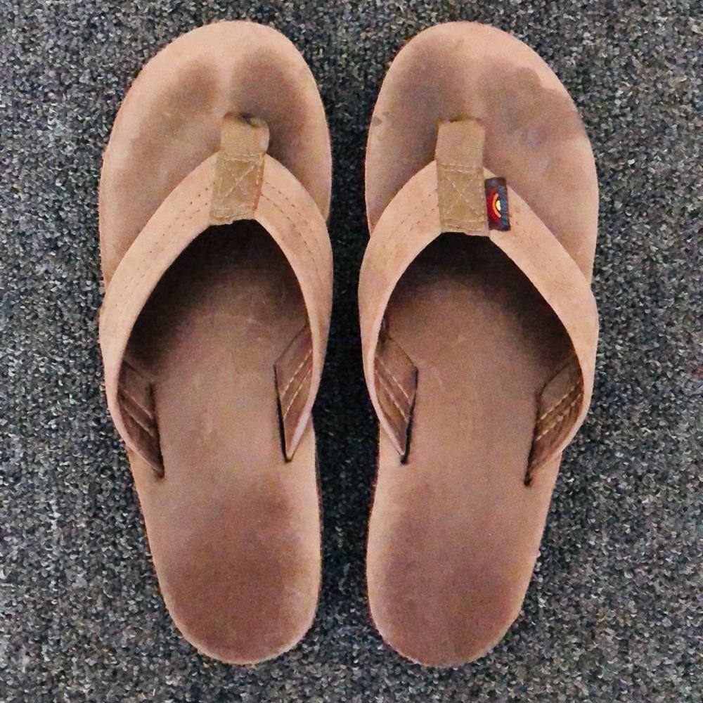 Rainbow Women's Double Layer Leather Sandals